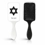 מסרק לשיער בעיצוב אישי עם השם שלך בעיצוב מגן דוד - מגן דוד - ישראל גודל המסרק 21.5 × 6.8 ס"מ