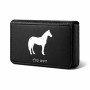 ארנק כרטיסי אשראי בעיצוב אישי עם השם שלך בעיצוב סוס גודל גודל ארנק כרטיסי אשראי 10 × 6.6 ס"מ