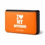 ארנק כרטיסי אשראי בעיצוב אישי עם השם שלך בעיצוב אוהבת את החבר שלי גודל גודל ארנק כרטיסי אשראי 10 × 6.6 ס"מ