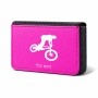 ארנק כרטיסי אשראי בעיצוב אישי עם השם שלך בעיצוב רוכב אופניים גודל גודל ארנק כרטיסי אשראי 10 × 6.6 ס"מ