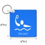 מחזיק מפתחות בצורת ריבוע בעיצוב אישי עם השם שלך בעיצוב כדור מים אולימפי גודל המחזיק 5 × 5 ס"מ