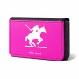 ארנק כרטיסי אשראי בעיצוב אישי עם השם שלך בעיצוב שחקן פולו - סוס גודל גודל ארנק כרטיסי אשראי 10 × 6.6 ס"מ