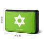 ארנק כרטיסי אשראי בעיצוב אישי עם השם שלך בעיצוב מגן דוד - מגן דוד - ישראל גודל גודל ארנק כרטיסי אשראי 10 × 6.6 ס"מ
