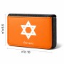 ארנק כרטיסי אשראי בעיצוב אישי עם השם שלך בעיצוב מגן דוד - מגן דוד - ישראל גודל גודל ארנק כרטיסי אשראי 10 × 6.6 ס"מ