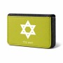 ארנק כרטיסי אשראי בעיצוב אישי עם השם שלך בעיצוב מגן דוד - מגן דוד - ישראל גודל גודל ארנק כרטיסי אשראי 10 × 6.6 ס"מ