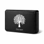 ארנק כרטיסי אשראי בעיצוב אישי עם השם שלך בעיצוב עץ גודל גודל ארנק כרטיסי אשראי 10 × 6.6 ס"מ