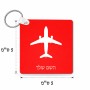 מחזיק מפתחות בצורת ריבוע בעיצוב אישי עם השם שלך בעיצוב טייס - טייס גודל המחזיק 5 × 5 ס"מ
