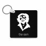 מחזיק מפתחות בצורת ריבוע בעיצוב אישי עם השם שלך בעיצוב צ'ה גווארה גודל המחזיק 5 × 5 ס"מ