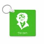 מחזיק מפתחות בצורת ריבוע בעיצוב אישי עם השם שלך בעיצוב צ'ה גווארה גודל המחזיק 5 × 5 ס"מ
