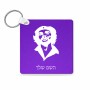 מחזיק מפתחות בצורת ריבוע בעיצוב אישי עם השם שלך בעיצוב צ'ה גווארה גודל המחזיק 5 × 5 ס"מ