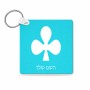 מחזיק מפתחות בצורת ריבוע בעיצוב אישי עם השם שלך בעיצוב אגם גודל המחזיק 5 × 5 ס"מ