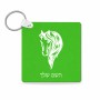 מחזיק מפתחות בצורת ריבוע בעיצוב אישי עם השם שלך בעיצוב ראש סוס גודל המחזיק 5 × 5 ס"מ