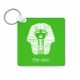 מחזיק מפתחות בצורת ריבוע בעיצוב אישי עם השם שלך בעיצוב פרעה - תות ענח' אמון מצרי גודל המחזיק 5 × 5 ס"מ