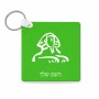 מחזיק מפתחות בצורת ריבוע בעיצוב אישי עם השם שלך בעיצוב ספינקס מצרים גודל המחזיק 5 × 5 ס"מ