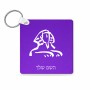 מחזיק מפתחות בצורת ריבוע בעיצוב אישי עם השם שלך בעיצוב ספינקס מצרים גודל המחזיק 5 × 5 ס"מ