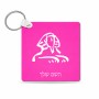 מחזיק מפתחות בצורת ריבוע בעיצוב אישי עם השם שלך בעיצוב ספינקס מצרים גודל המחזיק 5 × 5 ס"מ