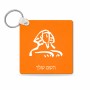 מחזיק מפתחות בצורת ריבוע בעיצוב אישי עם השם שלך בעיצוב ספינקס מצרים גודל המחזיק 5 × 5 ס"מ