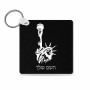 מחזיק מפתחות בצורת ריבוע בעיצוב אישי עם השם שלך בעיצוב פסל החירות גודל המחזיק 5 × 5 ס"מ