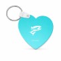 מחזיק מפתחות בצורת לב בעיצוב אישי עם השם שלך בעיצוב לדוג גודל המחזיק 5 × 5 ס"מ