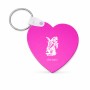 מחזיק מפתחות בצורת לב בעיצוב אישי עם השם שלך בעיצוב ארנב מחזיק גזר גודל המחזיק 5 × 5 ס"מ