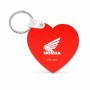 מחזיק מפתחות בצורת לב בעיצוב אישי עם השם שלך בעיצוב הונדה גודל המחזיק 5 × 5 ס"מ