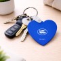 מחזיק מפתחות בצורת לב בעיצוב אישי עם השם שלך בעיצוב לנד רובר גודל המחזיק 5 × 5 ס"מ