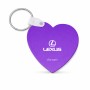מחזיק מפתחות בצורת לב בעיצוב אישי עם השם שלך בעיצוב לקסוס גודל המחזיק 5 × 5 ס"מ