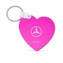 מחזיק מפתחות בצורת לב בעיצוב אישי עם השם שלך בעיצוב מרצדס-בנץ גודל המחזיק 5 × 5 ס"מ