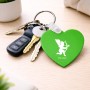 מחזיק מפתחות בצורת לב בעיצוב אישי עם השם שלך בעיצוב קופידון גודל המחזיק 5 × 5 ס"מ