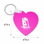 מחזיק מפתחות בצורת לב בעיצוב אישי עם השם שלך בעיצוב מזלות - דלי גודל המחזיק 5 × 5 ס"מ