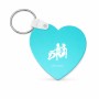 מחזיק מפתחות בצורת לב בעיצוב אישי עם השם שלך בעיצוב מזלות - תאומים גודל המחזיק 5 × 5 ס"מ
