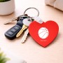 מחזיק מפתחות בצורת לב בעיצוב אישי עם השם שלך בעיצוב כדורסל גודל המחזיק 5 × 5 ס"מ