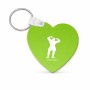 מחזיק מפתחות בצורת לב בעיצוב אישי עם השם שלך בעיצוב פיתוח גוף גודל המחזיק 5 × 5 ס"מ