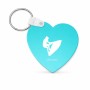 מחזיק מפתחות בצורת לב בעיצוב אישי עם השם שלך בעיצוב אופנוע ים גודל המחזיק 5 × 5 ס"מ