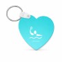 מחזיק מפתחות בצורת לב בעיצוב אישי עם השם שלך בעיצוב כדור מים אולימפי גודל המחזיק 5 × 5 ס"מ