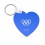 מחזיק מפתחות בצורת לב בעיצוב אישי עם השם שלך בעיצוב אולימפי גודל המחזיק 5 × 5 ס"מ