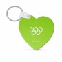 מחזיק מפתחות בצורת לב בעיצוב אישי עם השם שלך בעיצוב אולימפי גודל המחזיק 5 × 5 ס"מ