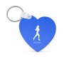 מחזיק מפתחות בצורת לב בעיצוב אישי עם השם שלך בעיצוב רץ רץ אישה גודל המחזיק 5 × 5 ס"מ