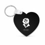 מחזיק מפתחות בצורת לב בעיצוב אישי עם השם שלך בעיצוב צ'ה גווארה גודל המחזיק 5 × 5 ס"מ