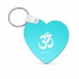 מחזיק מפתחות בצורת לב בעיצוב אישי עם השם שלך בעיצוב סמל אום גודל המחזיק 5 × 5 ס"מ
