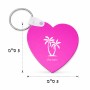 מחזיק מפתחות בצורת לב בעיצוב אישי עם השם שלך בעיצוב כפות ידיים גודל המחזיק 5 × 5 ס"מ