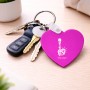 מחזיק מפתחות בצורת לב בעיצוב אישי עם השם שלך בעיצוב פסל החירות גודל המחזיק 5 × 5 ס"מ