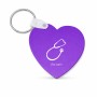 מחזיק מפתחות בצורת לב בעיצוב אישי עם השם שלך בעיצוב סטטוסקופ רופא גודל המחזיק 5 × 5 ס"מ