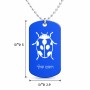 שרשרת דיסקיט מאלומיניום בעיצוב אישי עם השם שלך בעיצוב פרת משה רבנו גודל הדיסקיט 2.9 × 5 ס"מ