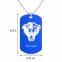 שרשרת דיסקיט מאלומיניום בעיצוב אישי עם השם שלך בעיצוב פני פנטרה גודל הדיסקיט 2.9 × 5 ס"מ