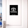 שלט אלומיניום גדול לחדר בעיצוב אישי עם השם שלך בעיצוב טויוטה גודל השלט 20 × 25 ס"מ.