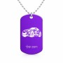 שרשרת דיסקיט מאלומיניום בעיצוב אישי עם השם שלך בעיצוב מכונית גודל הדיסקיט 2.9 × 5 ס"מ