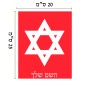 שלט אלומיניום גדול לחדר בעיצוב אישי עם השם שלך בעיצוב מגן דוד - מגן דוד - ישראל גודל השלט 20 × 25 ס"מ.