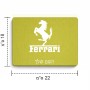פד לעכבר בעיצוב אישי עם השם שלך בעיצוב פרארי גודל הפד 22 × 18 ס"מ