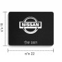 פד לעכבר בעיצוב אישי עם השם שלך בעיצוב ניסאן גודל הפד 22 × 18 ס"מ